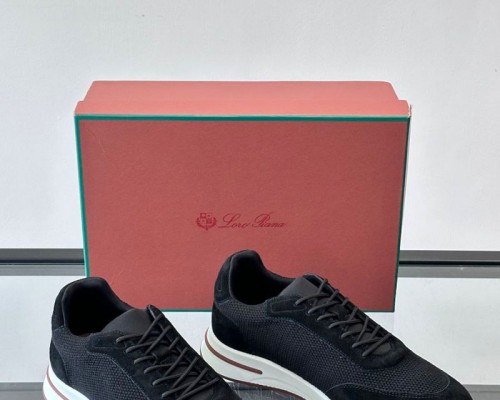 Мужские кроссовки Loro Piana Week End Walk - Black