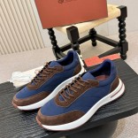Мужские кроссовки Loro Piana Week End Walk - Blue / Brown