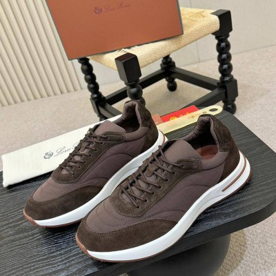 Мужские кроссовки Loro Piana Week End Walk - Brown