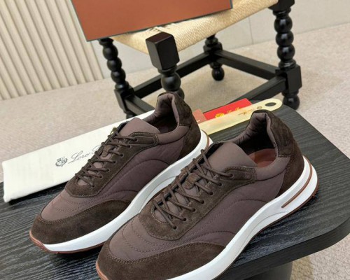 Мужские кроссовки Loro Piana Week End Walk - Brown