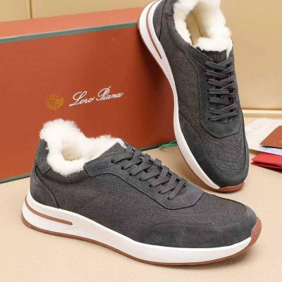 Кроссовки с мехом Loro Piana Week End Walk Evo