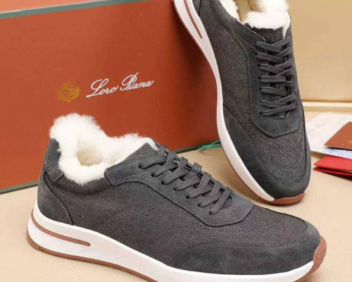 Кроссовки с мехом Loro Piana Week End Walk Evo