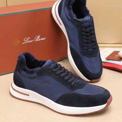 Кроссовки с мехом Loro Piana Week End Walk Evo