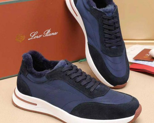 Кроссовки с мехом Loro Piana Week End Walk Evo