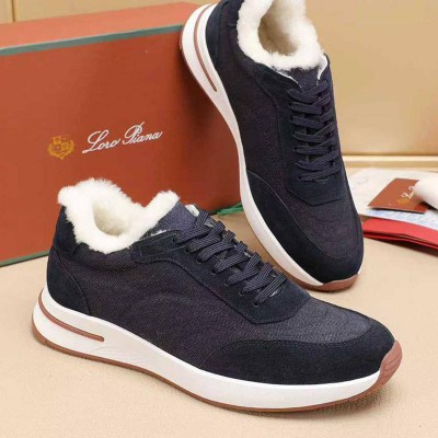 Кроссовки с мехом Loro Piana Week End Walk Evo