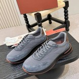 Мужские кроссовки Loro Piana Week End Walk - Grey