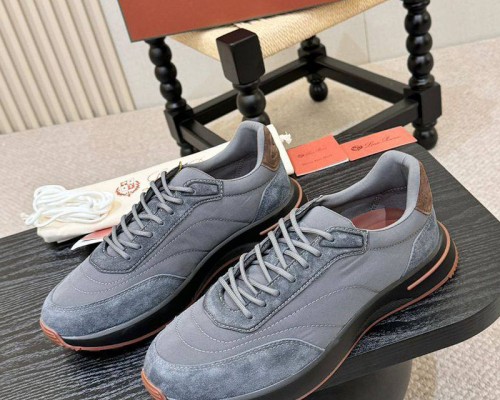 Мужские кроссовки Loro Piana Week End Walk - Grey