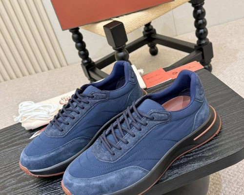 Мужские кроссовки Loro Piana Week End Walk - Navy