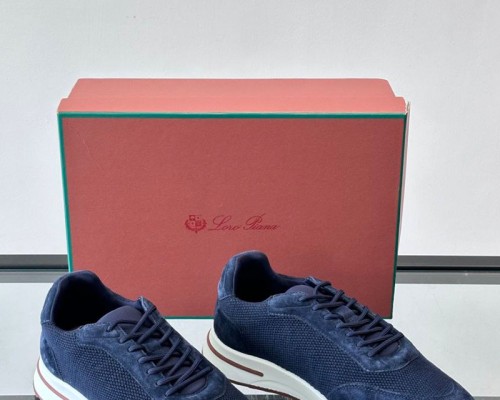 Мужские кроссовки Loro Piana Week End Walk - Navy