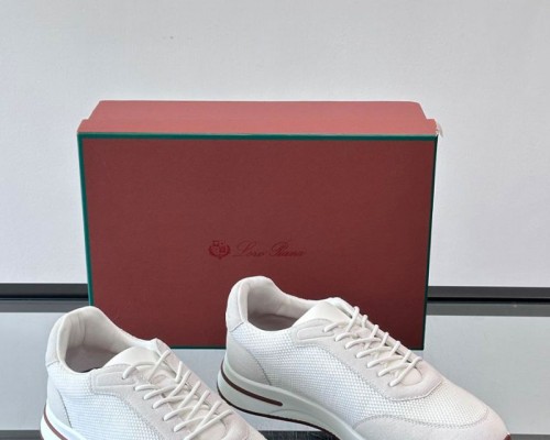 Мужские кроссовки Loro Piana Week End Walk - White