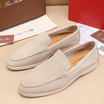 Мужские лоферы Loro Piana Summer Walk - Beige