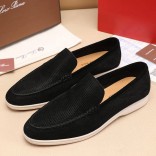 Мужские лоферы Loro Piana Summer Walk - Black