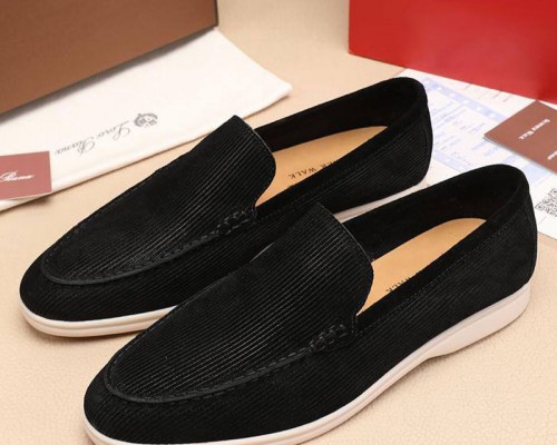 Мужские лоферы Loro Piana Summer Walk - Black