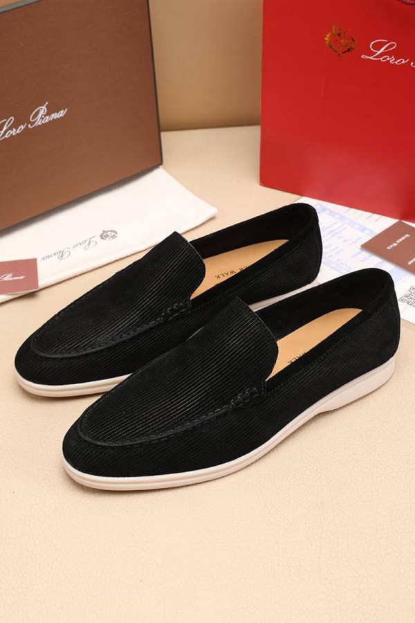 Мужские лоферы Loro Piana Summer Walk - Black