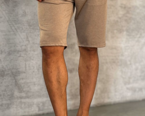 Мужские шорты Loro Piana бежевого цвета