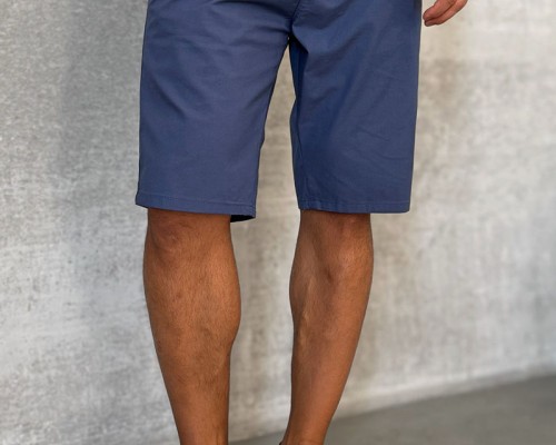 Мужские шорты Loro Piana синего цвета