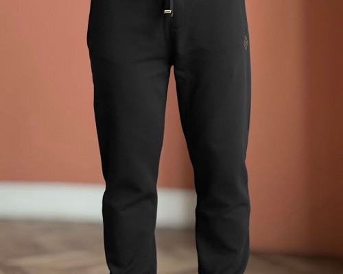 Мужские спортивные штаны Loro Piana monogram - Black