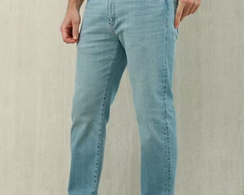 Мужские светло-синие джинсы Loro Piana Premium