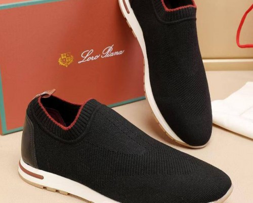 Мужские текстильные кроссовки Loro Piana Lp Flexy Active - Navy