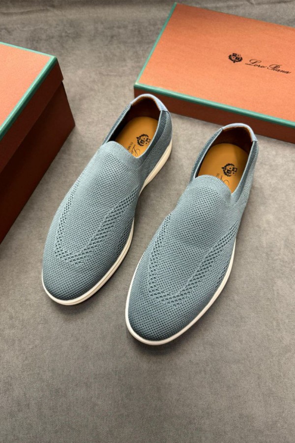 Мужские текстильные лоферы Loro Piana