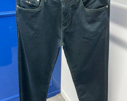 Мужские тёмно-синие джинсы Loro Piana regular fit