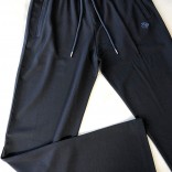 Мужские тёмно-синие штаны Loro Piana logo-embroidered