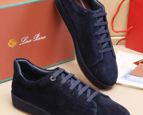 Мужские замшевые кроссовки Loro Piana