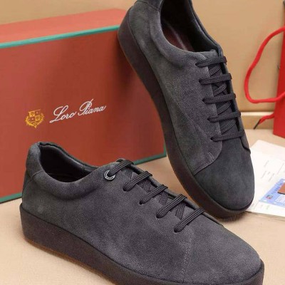 Мужские замшевые кроссовки Loro Piana
