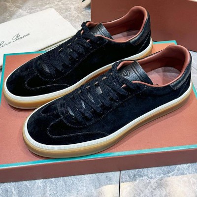 Мужские замшевые кроссовки Loro Piana Tennis Walk