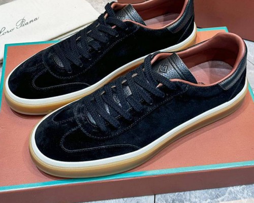 Мужские замшевые кроссовки Loro Piana Tennis Walk