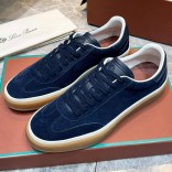 Мужские замшевые кроссовки Loro Piana Tennis Walk