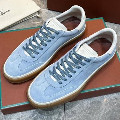 Мужские замшевые кроссовки Loro Piana Tennis Walk