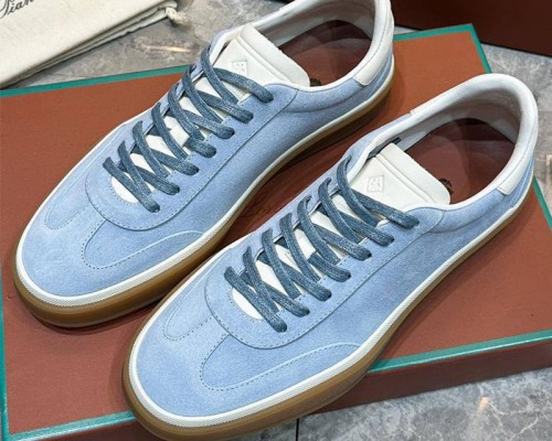 Мужские замшевые кроссовки Loro Piana Tennis Walk