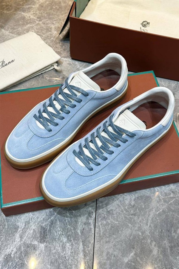 Мужские замшевые кроссовки Loro Piana Tennis Walk