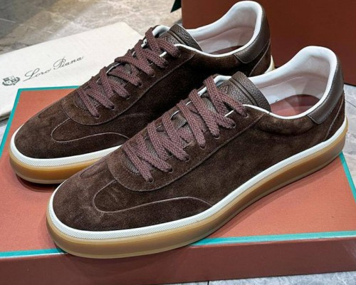 Мужские замшевые кроссовки Loro Piana Tennis Walk