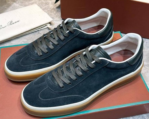 Мужские замшевые кроссовки Loro Piana Tennis Walk