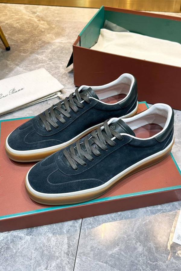 Мужские замшевые кроссовки Loro Piana Tennis Walk Мужские замшевые кроссовки Loro Piana Tennis Walk
