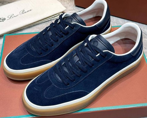 Мужские замшевые кроссовки Loro Piana Tennis Walk