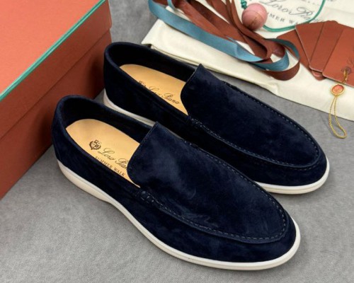 Мужские замшевые лоферы Loro Piana