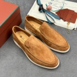 Мужские замшевые лоферы Loro Piana