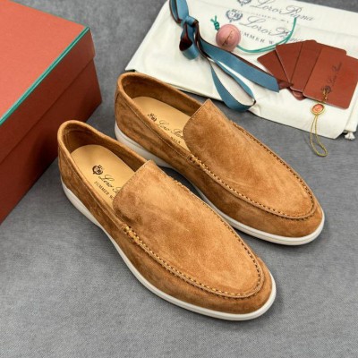 Мужские замшевые лоферы Loro Piana