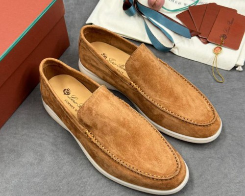 Мужские замшевые лоферы Loro Piana