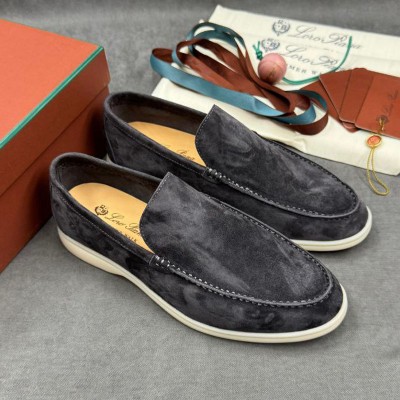 Мужские замшевые лоферы Loro Piana