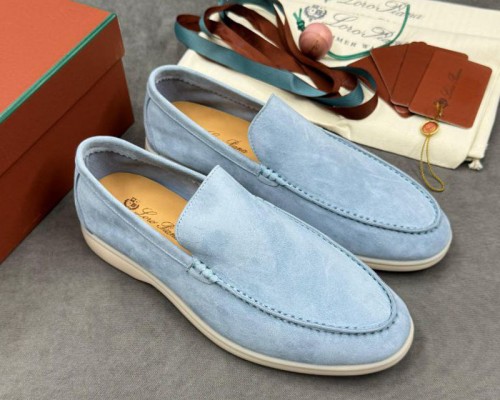 Мужские замшевые лоферы Loro Piana