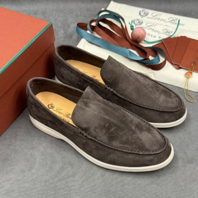 Мужские замшевые лоферы Loro Piana