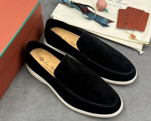 Мужские замшевые лоферы Loro Piana