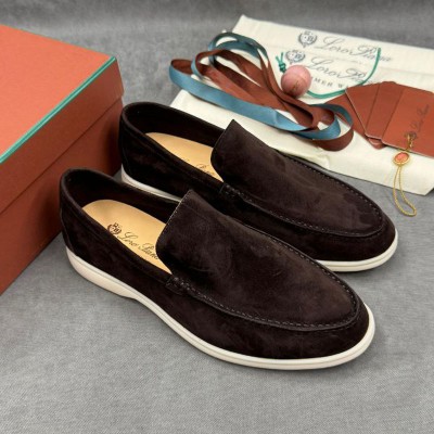 Мужские замшевые лоферы Loro Piana