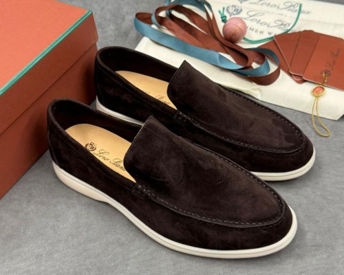 Мужские замшевые лоферы Loro Piana