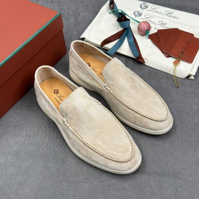 Мужские замшевые лоферы Loro Piana