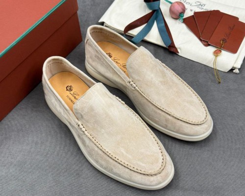 Мужские замшевые лоферы Loro Piana